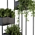 Elegant Indoor Plant Set 3D model small image 3