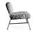 Cozy Faux Fur Armchair 3D model small image 2