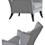 Caracole Revamp Chair 33W 38D 42H 3D model small image 3