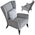 Caracole Revamp Chair 33W 38D 42H 3D model small image 6