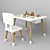 Title: Casper Kids Table and Classic Chair 3D model small image 1
