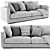 Modern Flexform Magnum Sofa: Spacious, Stylish & Versatile 3D model small image 1