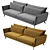 Leone Sofa: Stylish & Spacious 3D model small image 2