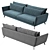 Leone Sofa: Stylish & Spacious 3D model small image 3