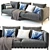 Luxury Comfort: Flexform Atlante Sofa 3D model small image 1