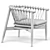 Elegant Noir Hector Chair: Polished Design 3D model small image 4