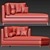 Elegant Minotti Andersen Chaise Lounge 3D model small image 3