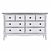 Venice 8-Drawer Chest: Stylish Storage Solution 3D model small image 3