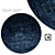 Round Rugs for Chic Interiors 3D model small image 1