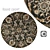 Circular Interior Rugs 3D model small image 1