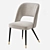 Elegant Eichholtz CIPRIA Velvet Dining Chair 3D model small image 2
