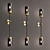 Modern Metal and Glass LED G9 Wall Sconce 3D model small image 2