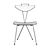 Industrial Plywood Dining Chair 3D model small image 5