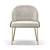 Elegant Janie Dining Chair 3D model small image 3
