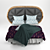 Cozy and Comfortable Casper Bed 3D model small image 1