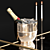 Elegant Felicity Bar Cart: Enhance Your Entertaining Space 3D model small image 3