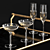 Elegant Felicity Bar Cart: Enhance Your Entertaining Space 3D model small image 4