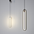 Nordic LED Pendant Lamp - Elegant and Contemporary 3D model small image 1