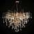 Elegant Drop Shaped Pendant Chandelier 3D model small image 1