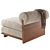 Mountainside Slipper Chair: Modern Elegance for Your Home 3D model small image 3