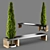 Elegant Bench: Poly 124k 3D model small image 1