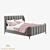 Valentina Classic King Bed 3D model small image 1