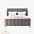 Valentina Classic King Bed 3D model small image 3