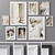 Modern Abstract Photo Frames Set 3D model small image 1