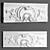 Elegant Plaster Molding 3D model small image 1