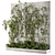 Pure Green Vertical Wall Decor 3D model small image 1