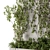 Pure Green Vertical Wall Decor 3D model small image 2