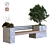 24-Piece Tree Set with Bench 3D model small image 1