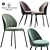 Elegant Eichholtz EN Dining Chairs 3D model small image 1