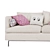 Cozy Charming Sofa 3D model small image 2