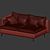 Cozy Charming Sofa 3D model small image 5