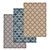 Luxury Carpet Set: High-Quality Textures 3D model small image 1