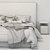 Sleek Modern Bed: 2017+205 3D model small image 4