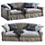 Modern Meridiani NEUMAN Sofa 3D model small image 1