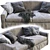 Modern Meridiani NEUMAN Sofa 3D model small image 2