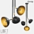 Suspended Metal Loft Light 3D model small image 1