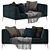 Modern Comfort: Charles Large | Blue Armchair 3D model small image 1