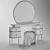 Modern 2020 Dressing Table: Stylish & Functional 3D model small image 4