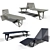 Puntogroup Infinity: Stylish Bench & Chaise Lounge 3D model small image 4