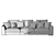 Elegant Armand Sofa - Timeless Comfort 3D model small image 4