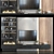 Sleek Modern TV Stand Set 3D model small image 1