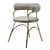 Elegant Austin Dining Chair 3D model small image 1