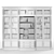 Elegant DIRETTORIO Library Cabinet 3D model small image 3