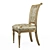 Elegant Wood Carved Dining Chair 3D model small image 5