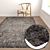 Luxury Rug Set: 3 High-Quality Textured Carpets 3D model small image 5