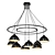 Modern Formula Pendant Chandelier 3D model small image 1